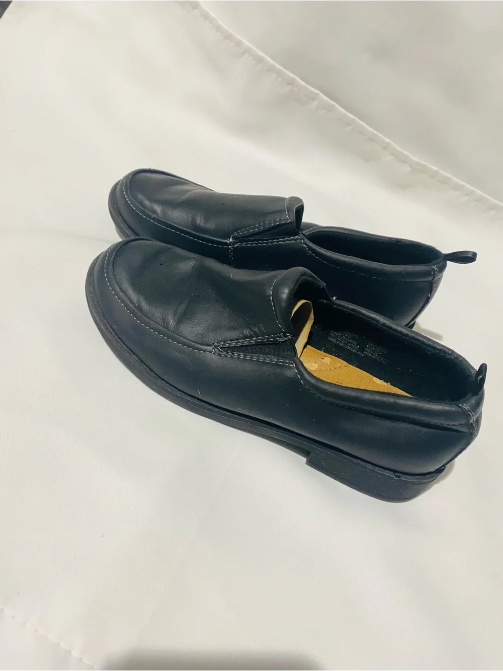 George Black Slip-On Kids Dress Shoes